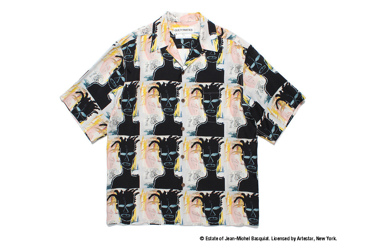 ワコマリア×ジャン＝ミシェル・バスキア、作品を総柄で落とし込んだ