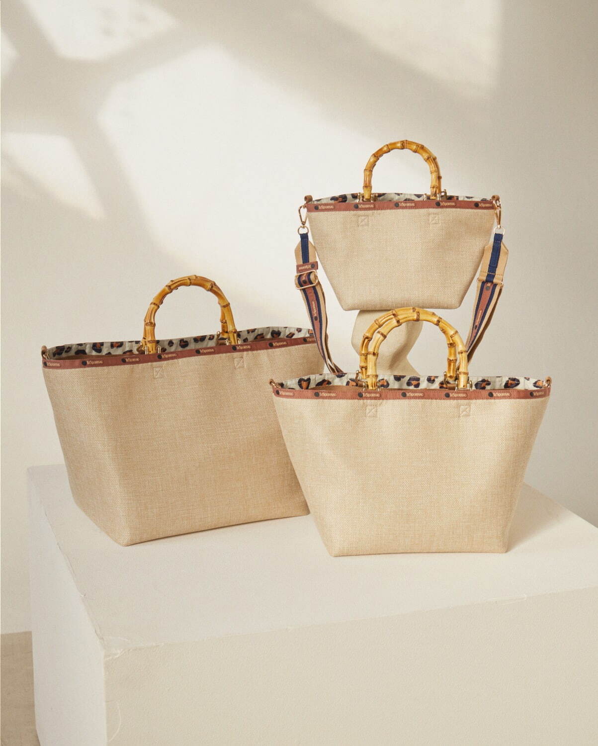 レスポートサック アトリエ」“キルティング×バンダナ柄”トートバッグや