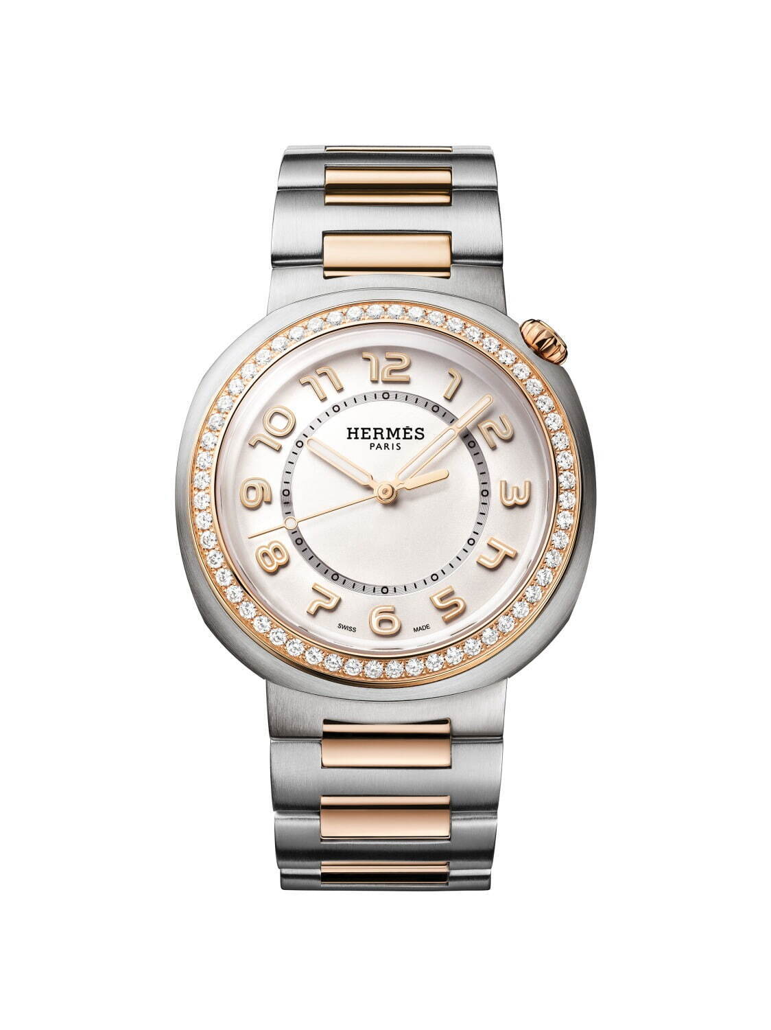 エルメス24年新作ウィメンズ腕時計「エルメス カット」丸みを帯びた