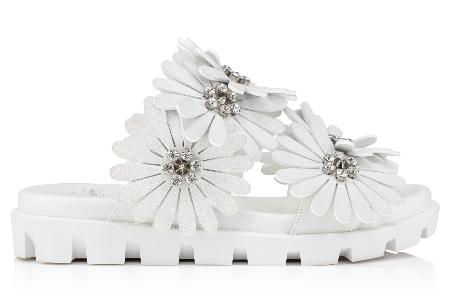 クリスチャン ルブタン“花”を飾ったサンダル＆モカシンシューズ