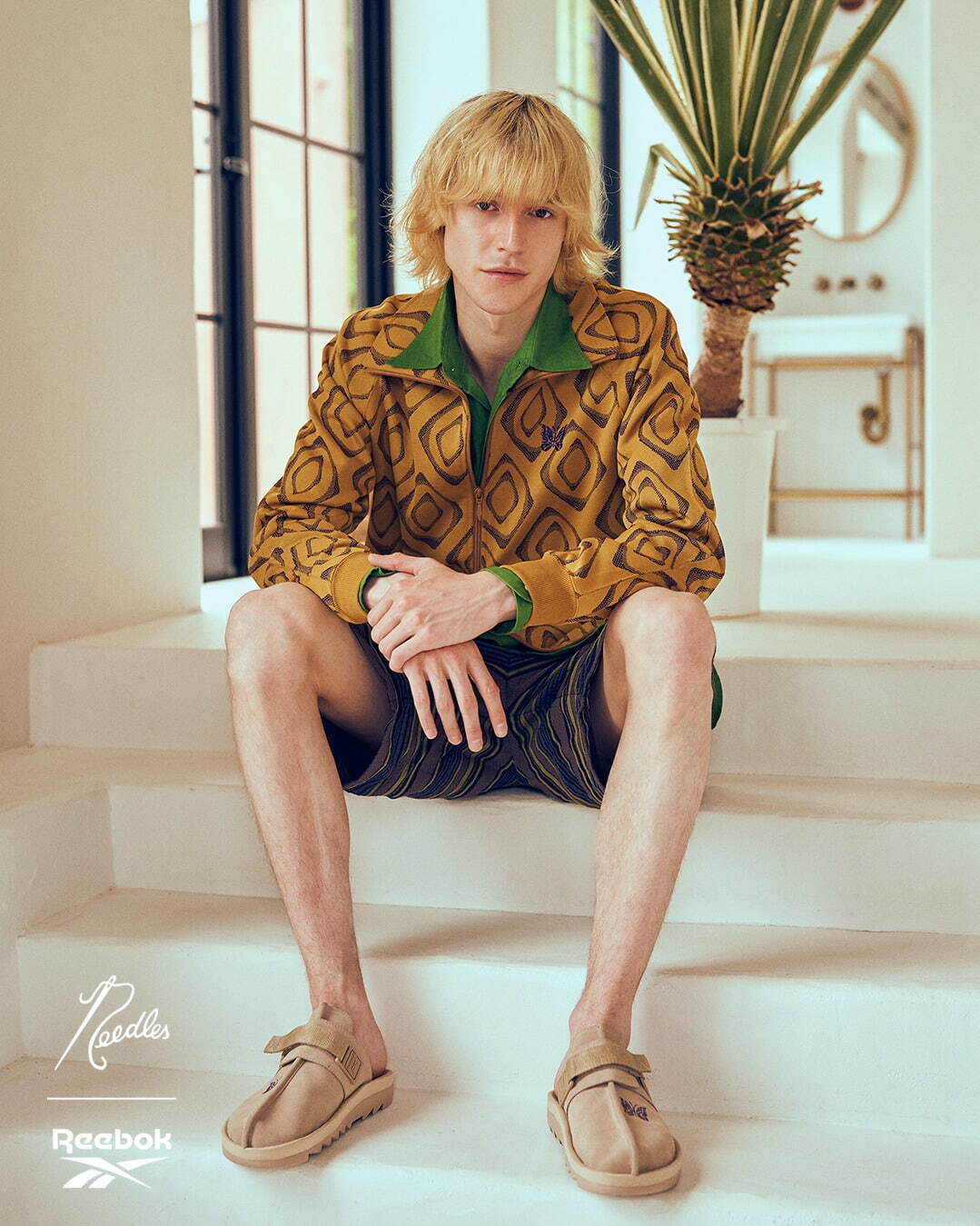 ニードルズ×リーボック“スライドタイプ”のコラボサンダル「ビート