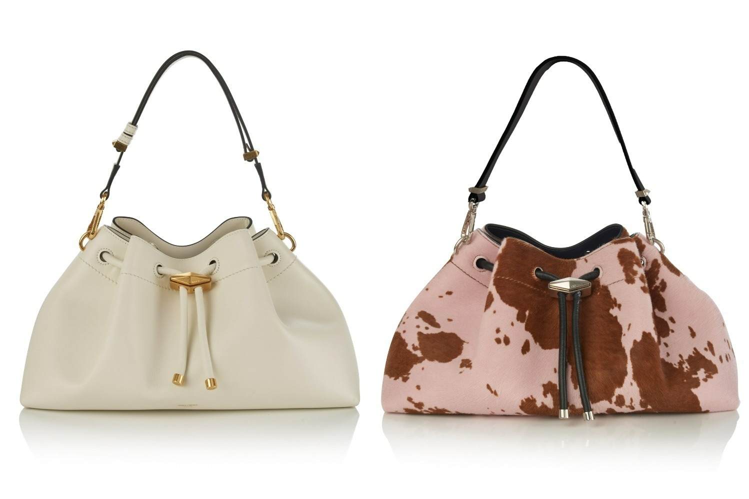 ジミー チュウ24年夏ウィメンズバッグ「シンチ」開け口を“きゅっと絞る