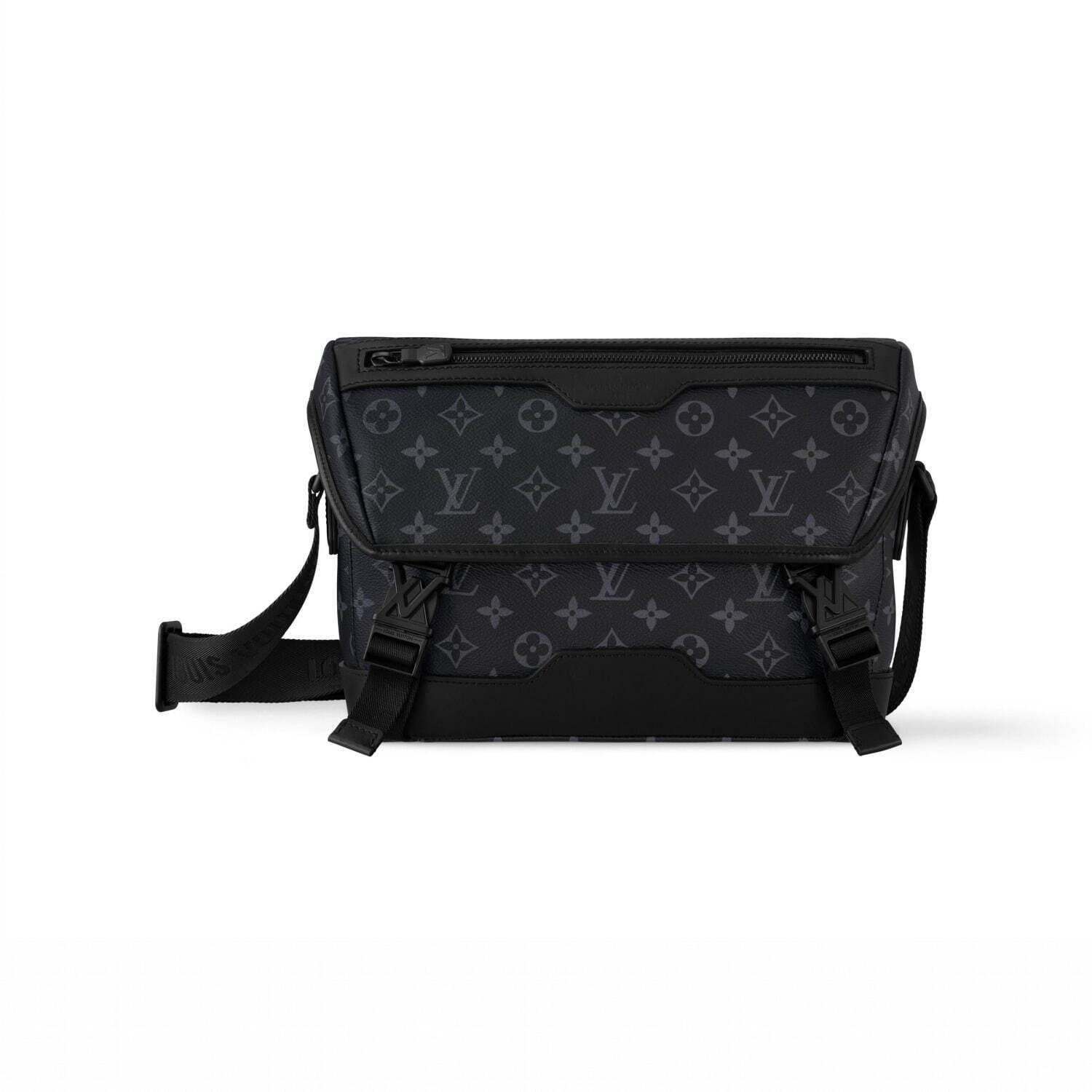 ルイ・ヴィトン「モノグラム」柄ブラックキャンバスのメンズバッグ