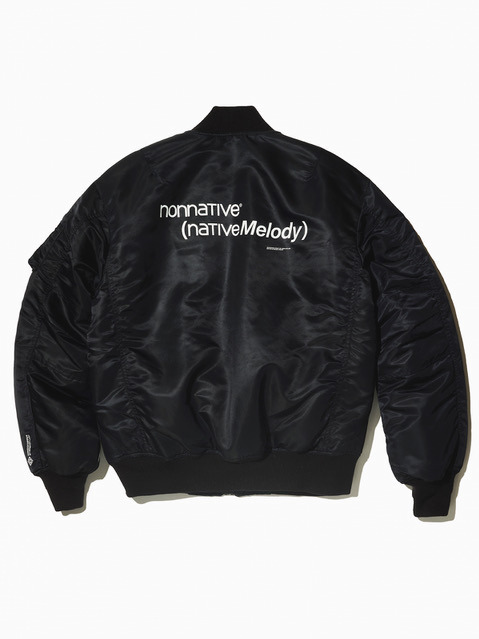 ノンネイティブ“モノトーン”機能素材のMA-1ジャケット、フラグメント