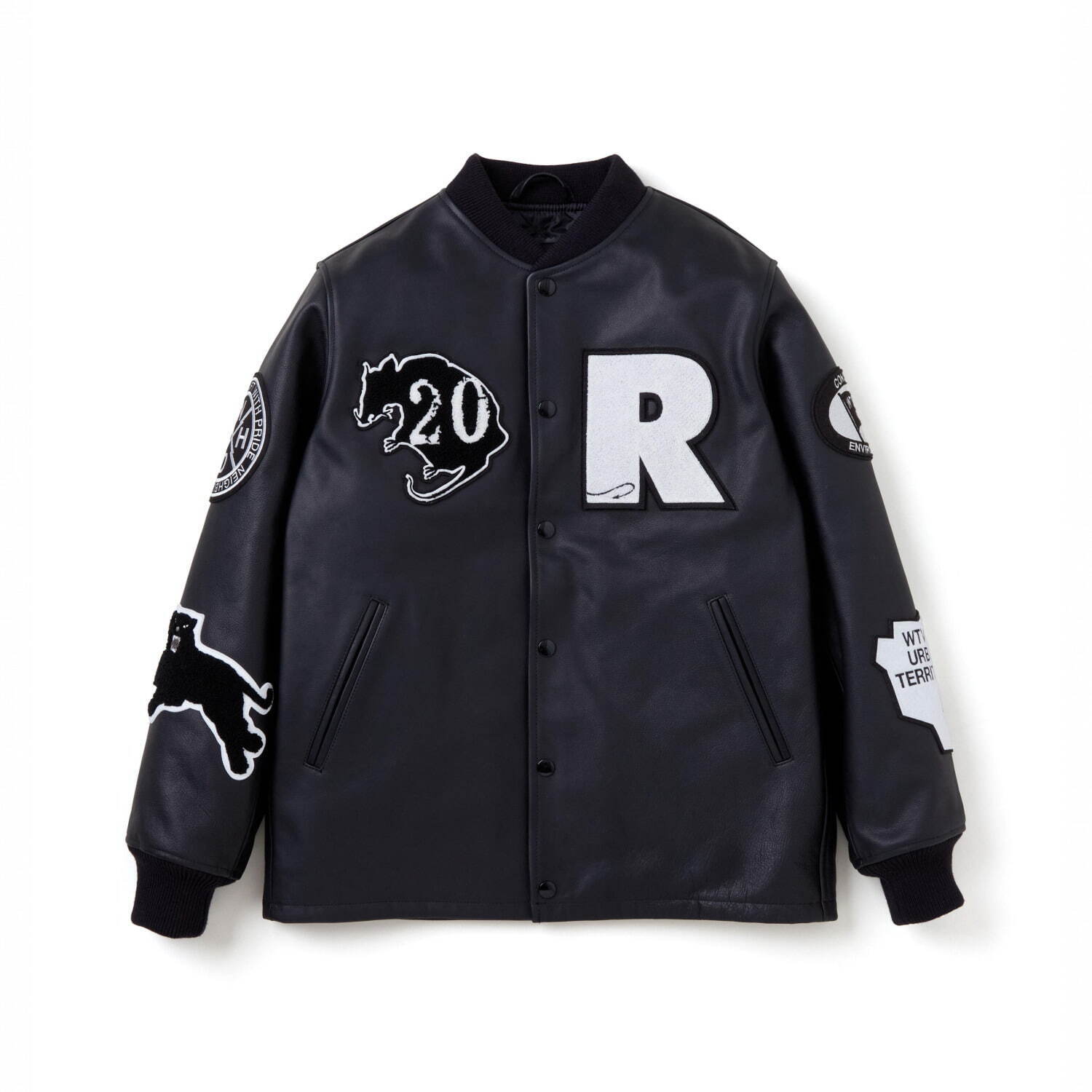 ネイバーフッド×ダブルタップス×ラッツ、レザー＆メルトンの“立体刺繍