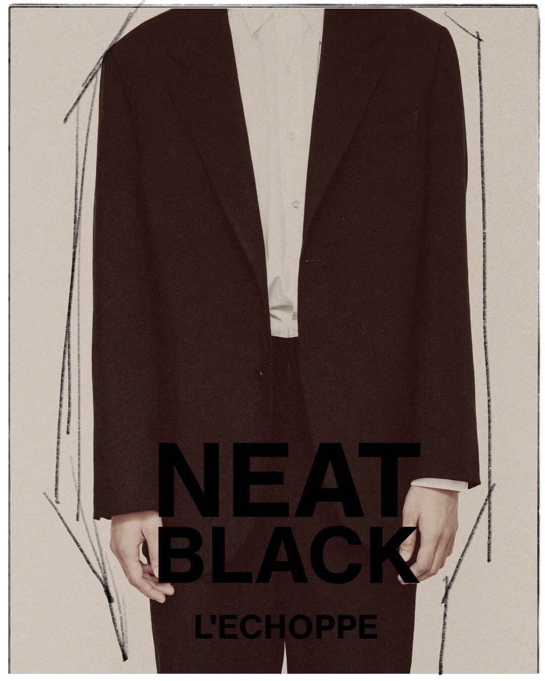 ニートのレショップ限定セットアップ、“90年代日本モード着想”の