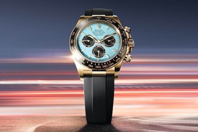 ロレックス「コスモグラフ デイトナ」25年新作腕時計、ターコイズ