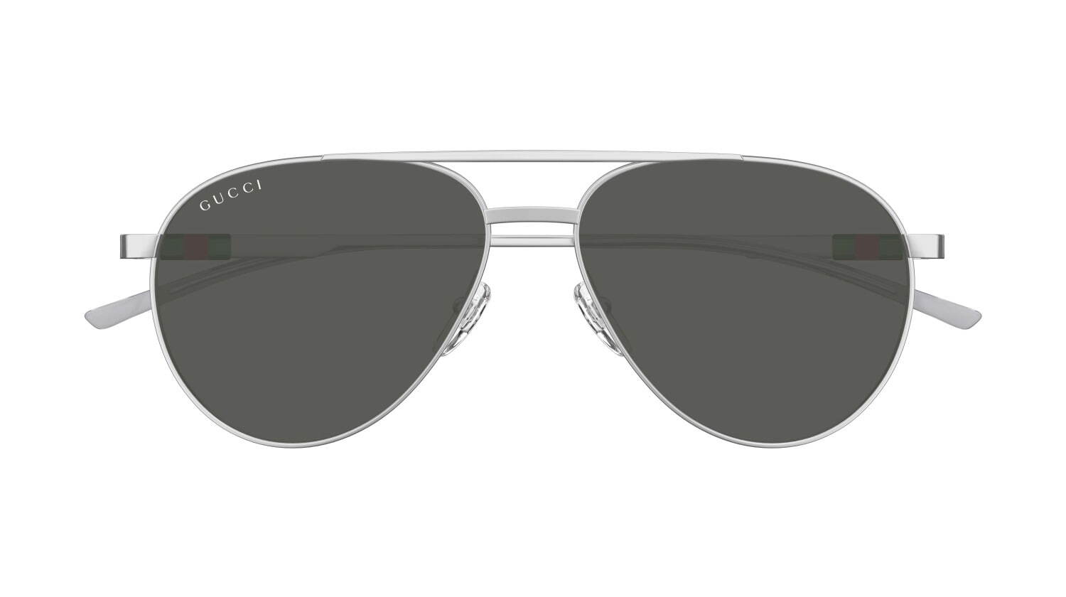 グッチのメタルサングラス、クリスタル装飾の立体ロゴorホースビット