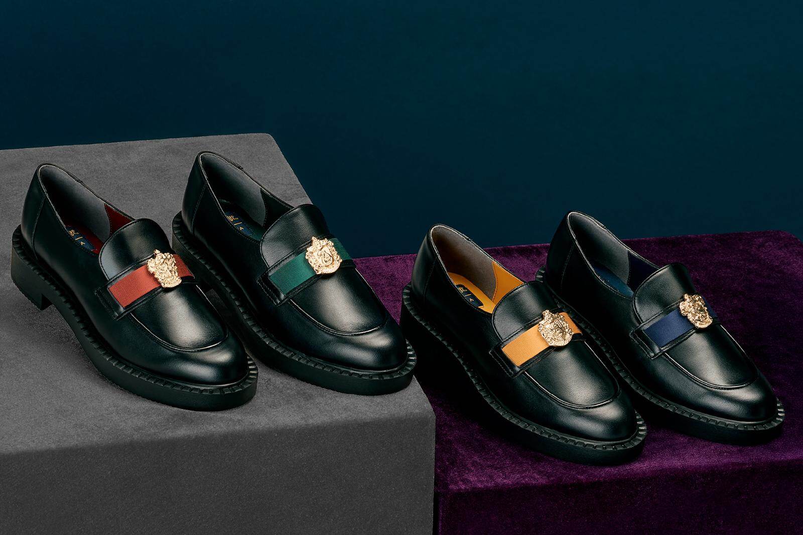 ダイアナ「ハリー・ポッター」シューズ、ホグワーツ4寮のリボン