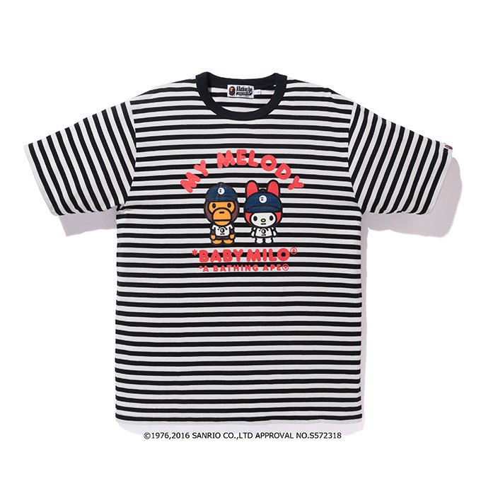 ア ベイシング エイプ×マイメロディ、耳付きのフーディーやスウェット