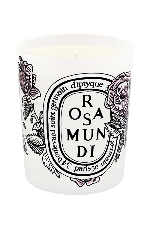 ディプティック(diptyque)から、ローズの香りのキャンドルと