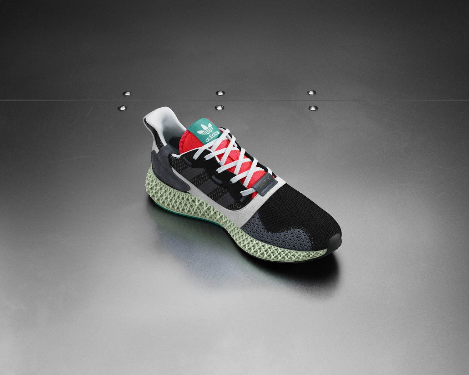 アディダス オリジナルス「ZX 4000 4D」に新色、次世代ソールADIDAS 4D