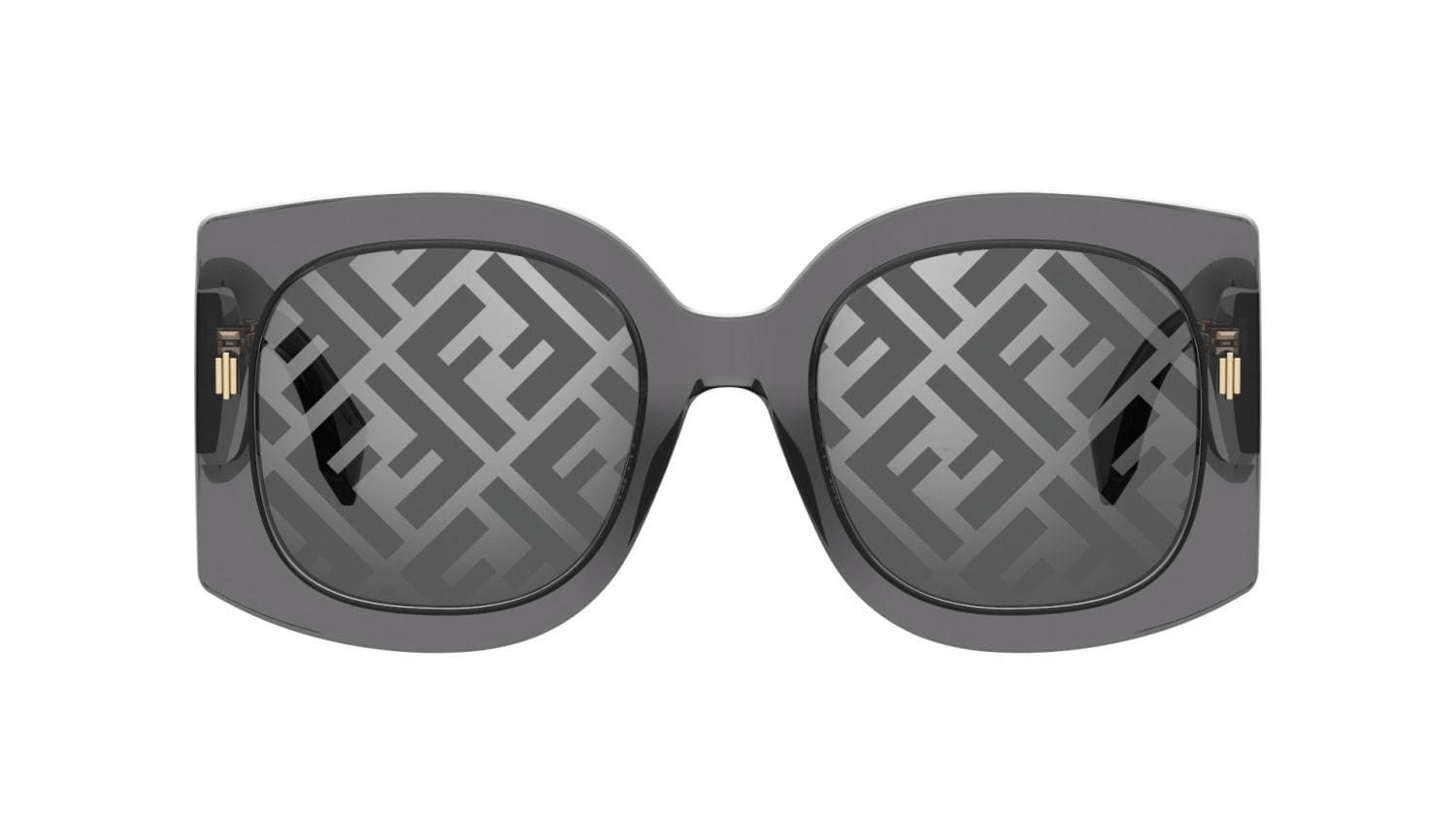 フェンディ新作サングラス、“浮かび上がる”ロゴ入りレンズのメンズ