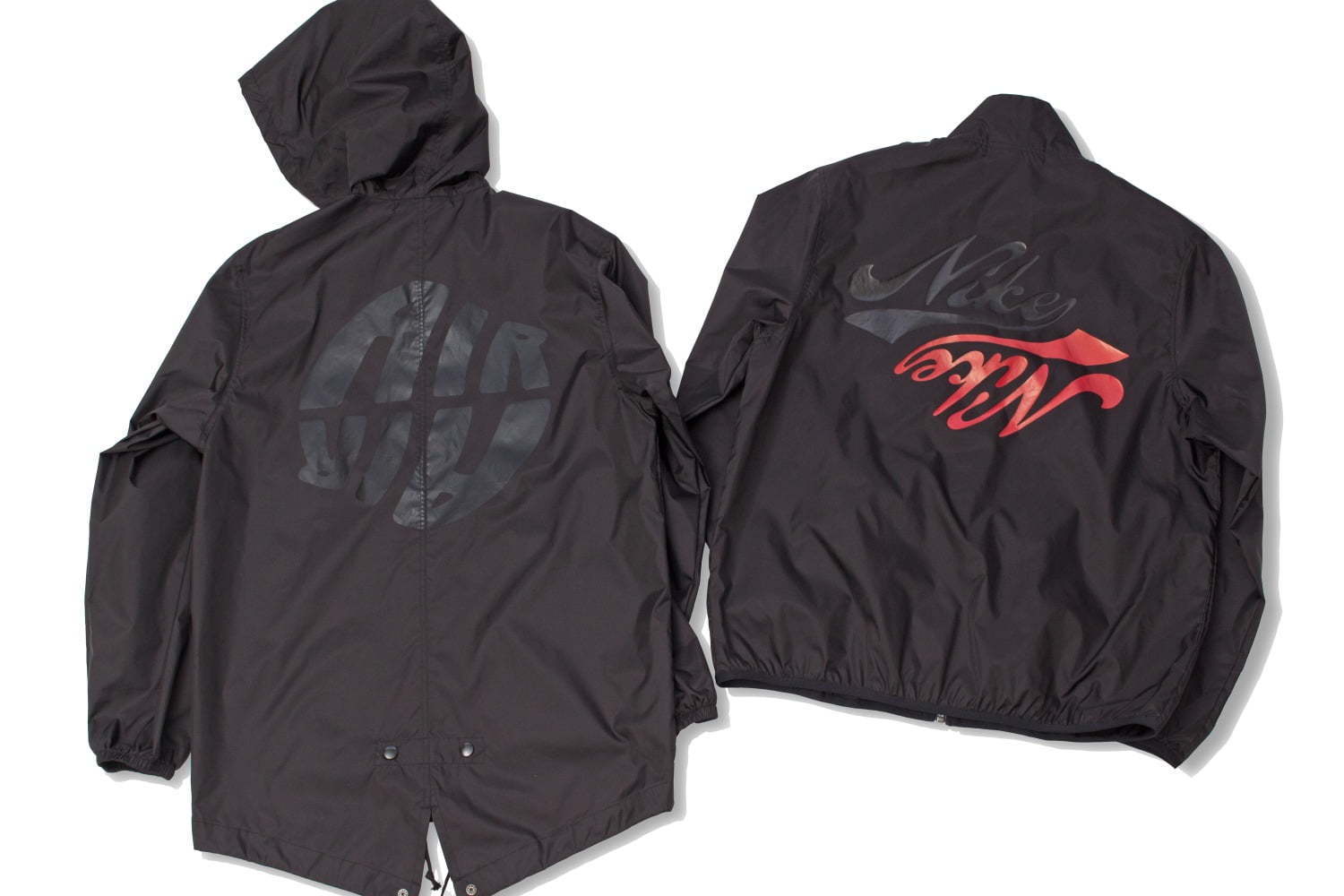 ブラック コム デ ギャルソン×ナイキ、“レトロロゴ”のコーチジャケット