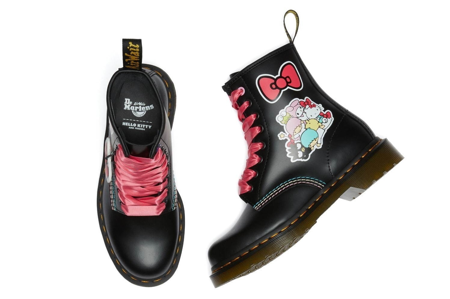 ドクターマーチン×ハローキティ新作8ホールブーツ、サンリオ人気キャラ