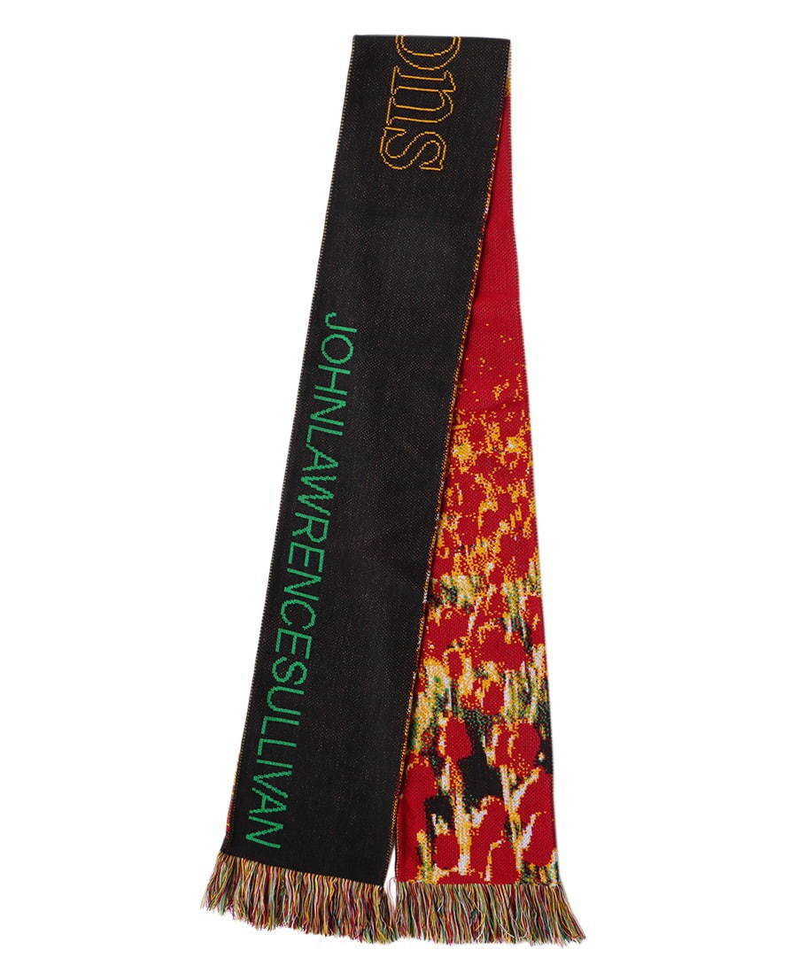 ジョン ローレンス サリバン大胆グラフィックのジャカードストール