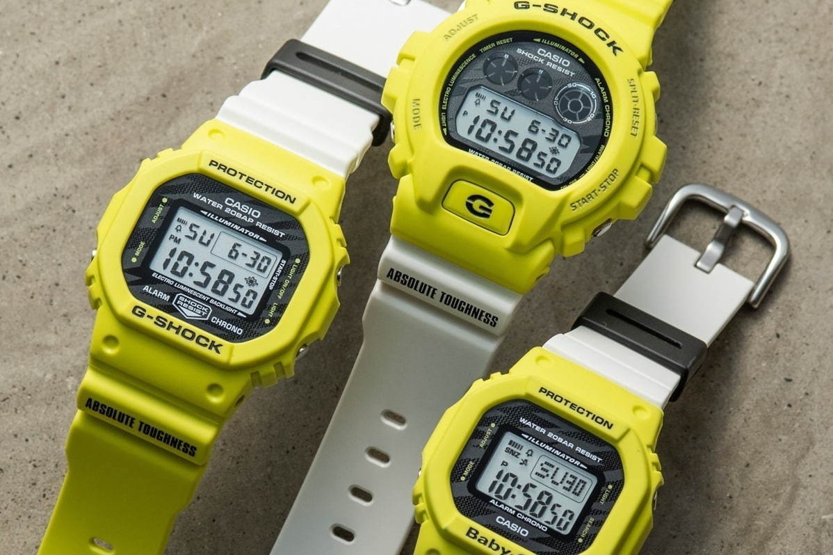 G-SHOCK&BABY-Gに稲妻着想の新作モデル「ライトニング イエロー」黄色