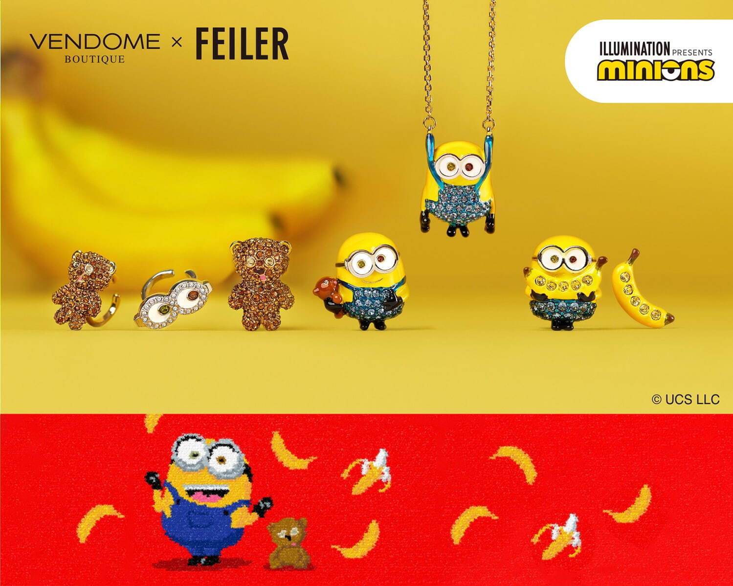 ヴァンドームブティック「ミニオン」ボブ＆ティムのアクセサリー