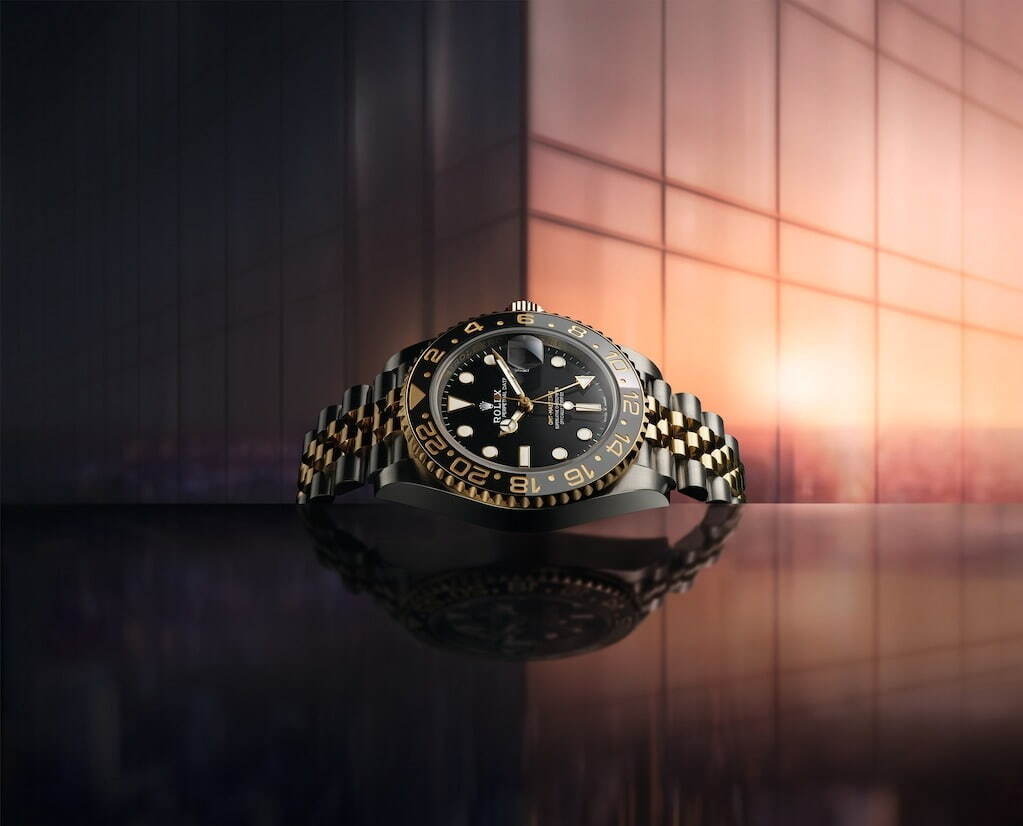 ロレックス「GMT マスター II」23年新作、イエローゴールド×オイスター