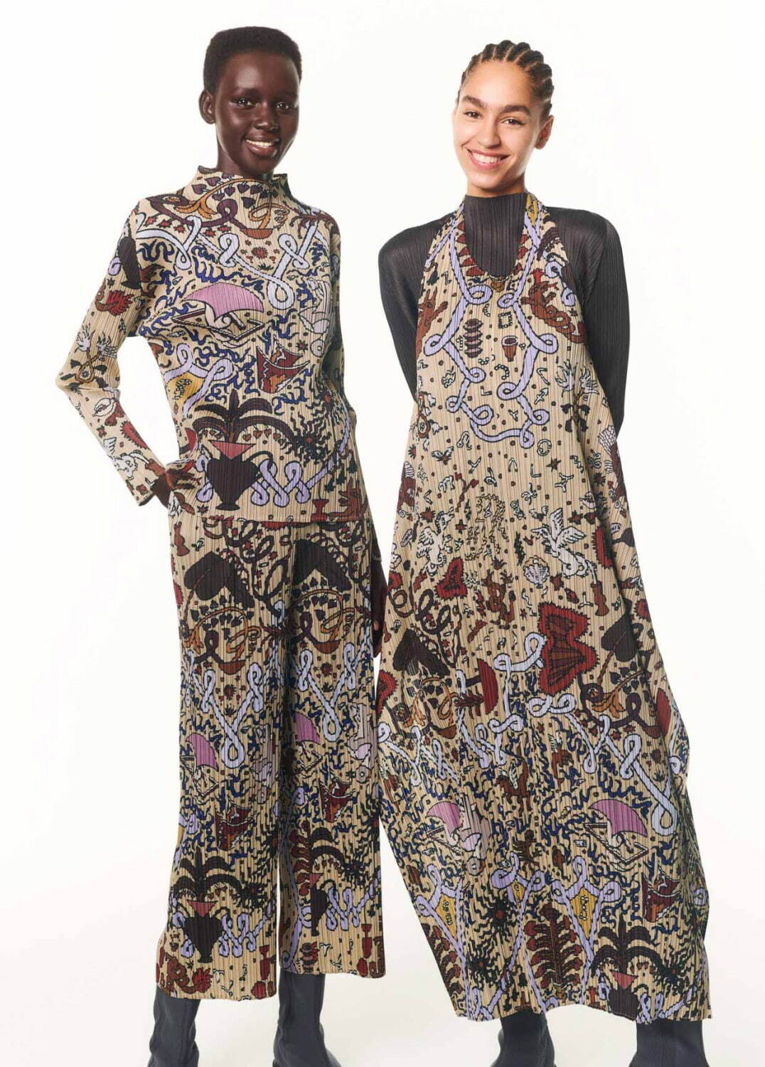 プリーツ プリーズ イッセイ ミヤケ新作ウェア、“宇宙風景”の