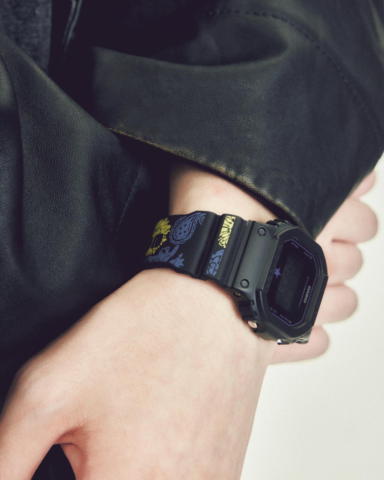 コンバース トウキョウ×G-SHOCK”ペイズリー総柄”バンドのデジタル