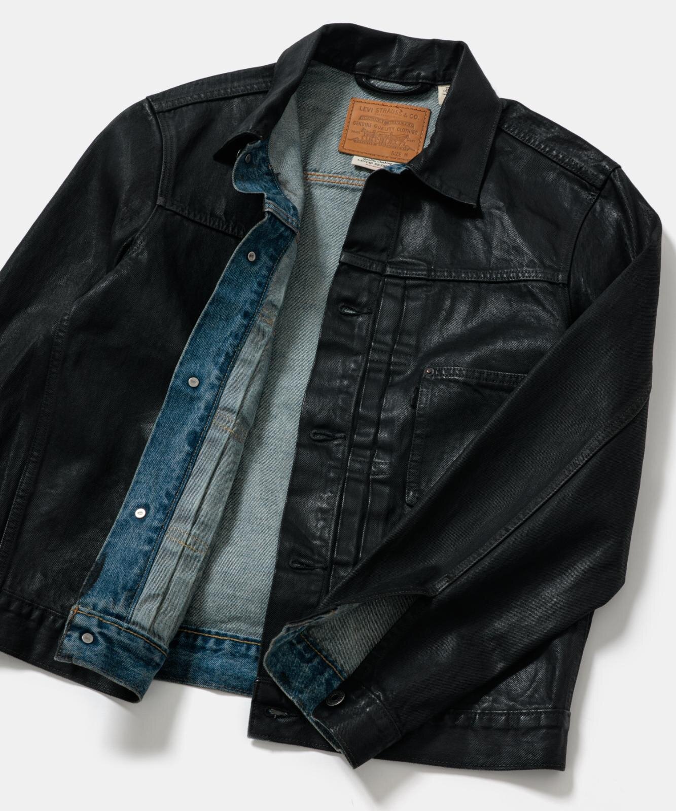 ビオトープ限定リーバイスのデニムジャケット、1点1点異なるブラックの