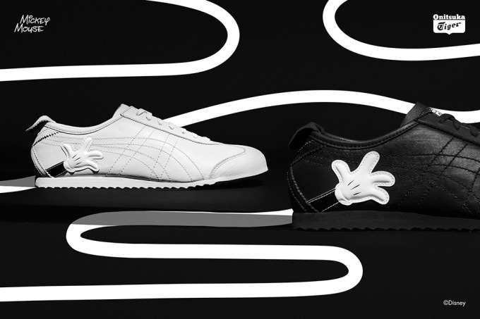 オニツカタイガー×ディズニーコラボシューズ、ミッキーの手＆ミニーの