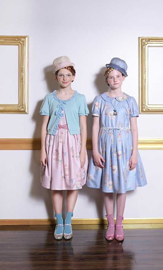 エミリーテンプルキュート「青い鳥」が飛び回るワンピース＆鳥かご