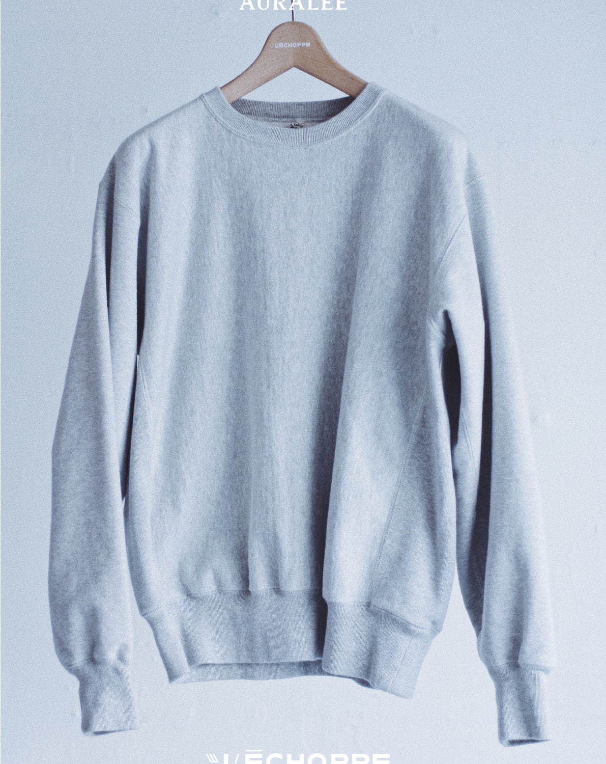 オーラリー×レショップのスウェット - 特別開発のオリジナル素材を使用