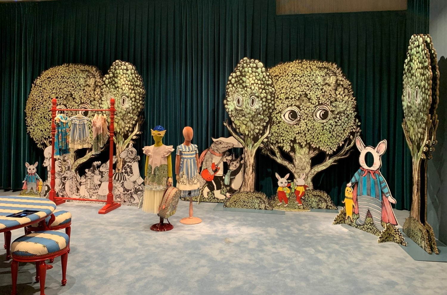 グッチ×ヒグチユウコ、シュールな猫やウサギが彩るキッズ＆ベビー