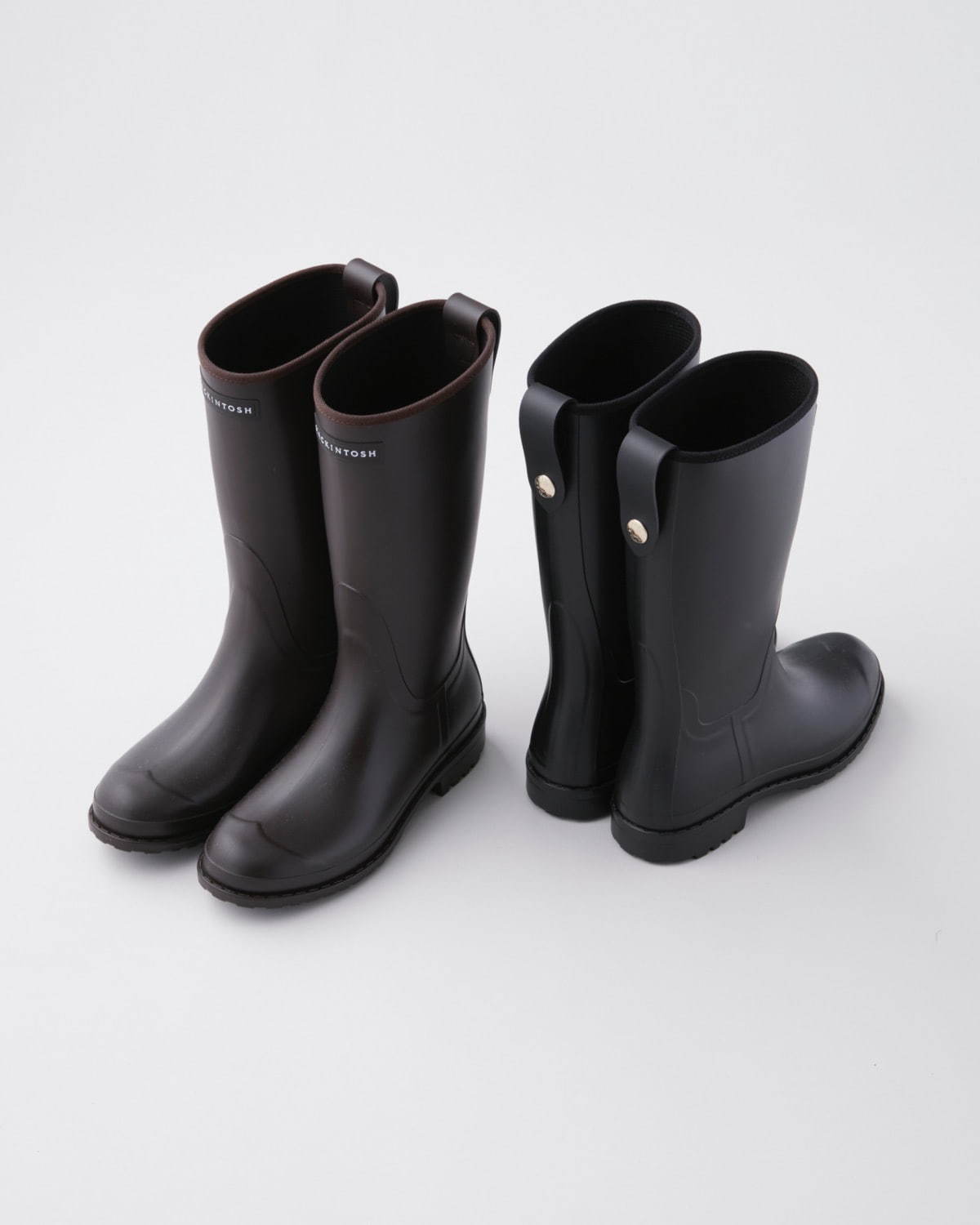 マッキントッシュ初のレインブーツが登場、ロング丈＆ミドル丈の上品な