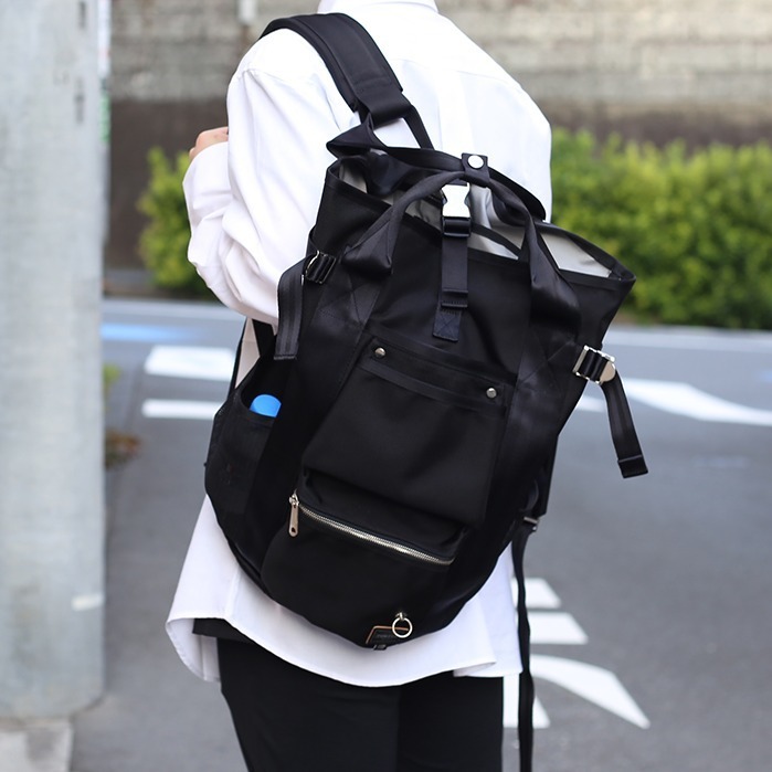 ジャムホームメイド×ポーター、高耐久ナイロンの2WAYバックパックやW