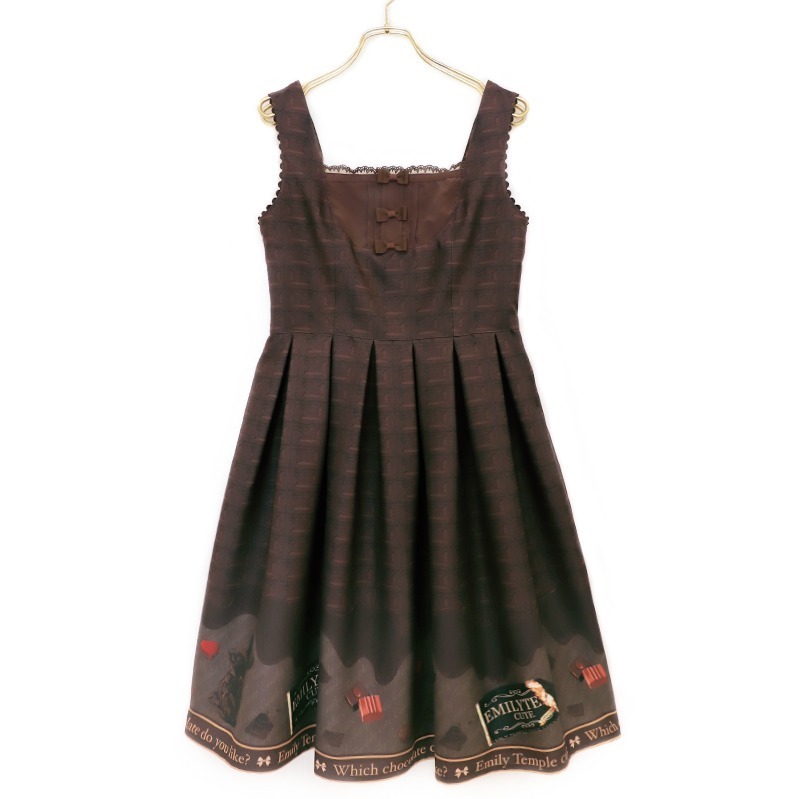 エミリーテンプルキュート“チョコレート”柄ワンピース、ミントやミルク