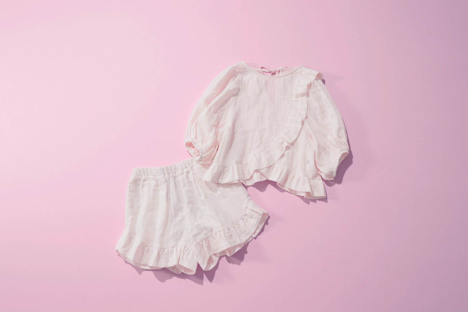 ジェラート ピケ新作“ピンク色”ルームウェア、フリル付きパジャマや