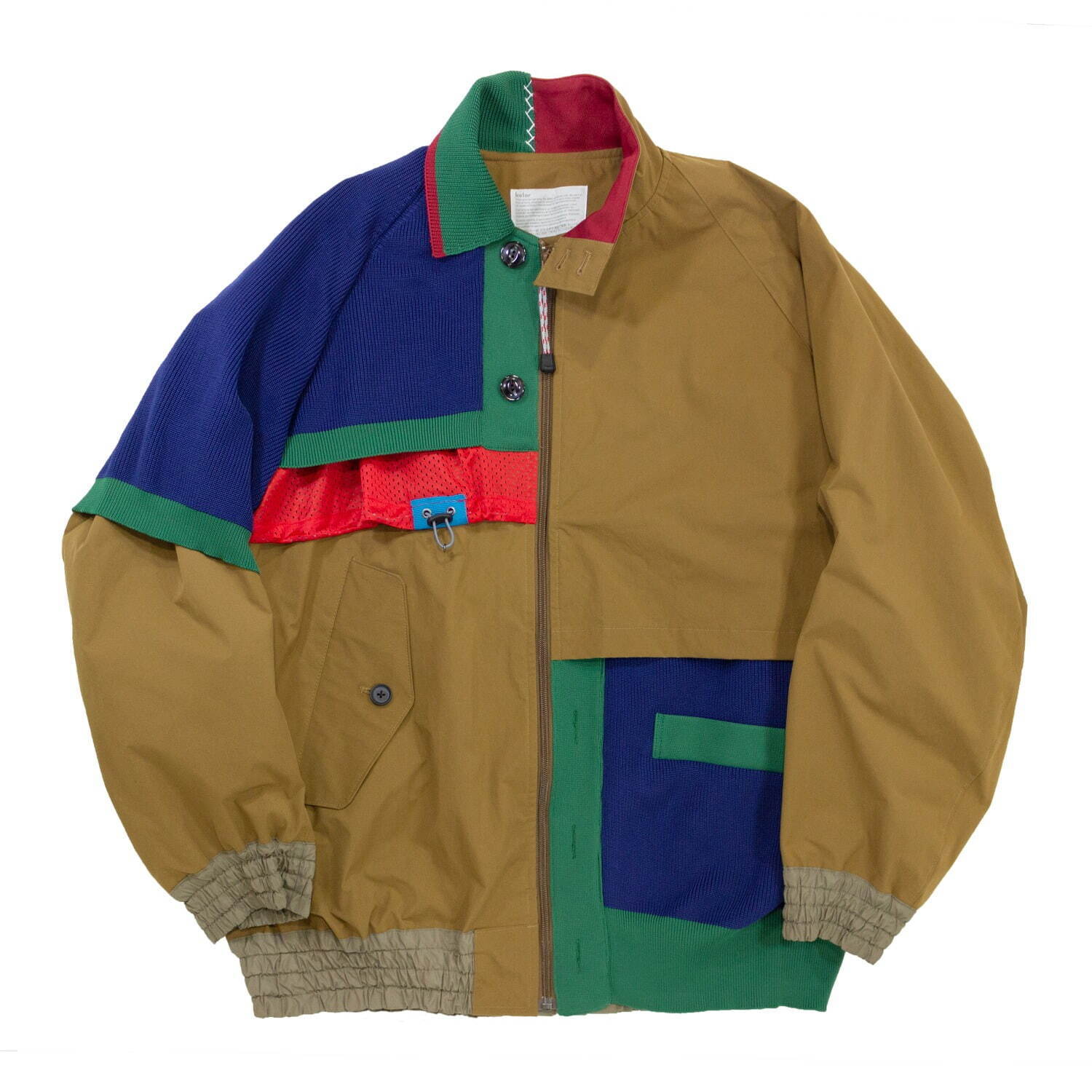 カラー 22年秋冬の限定ブルゾン、カラフルなニット＆メッシュを