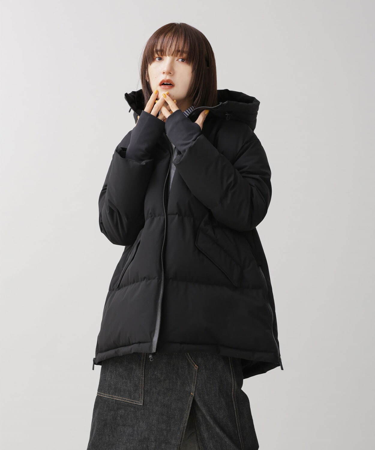 ナノ・ユニバース「西川ダウン」ウィメンズ新作、ファー付きロング