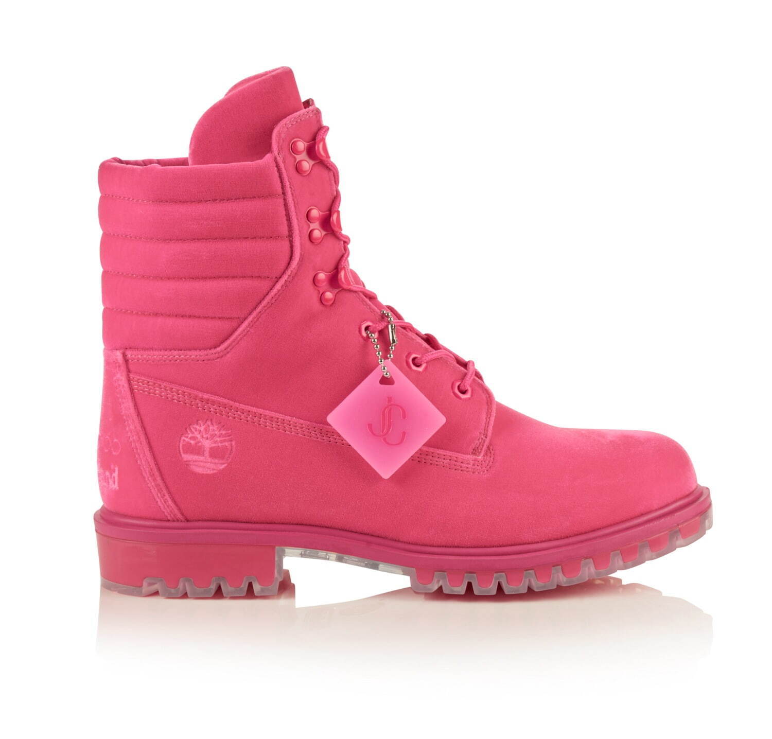 ジミー チュウ×ティンバーランド、”クリスタル”煌めくヒールブーツ