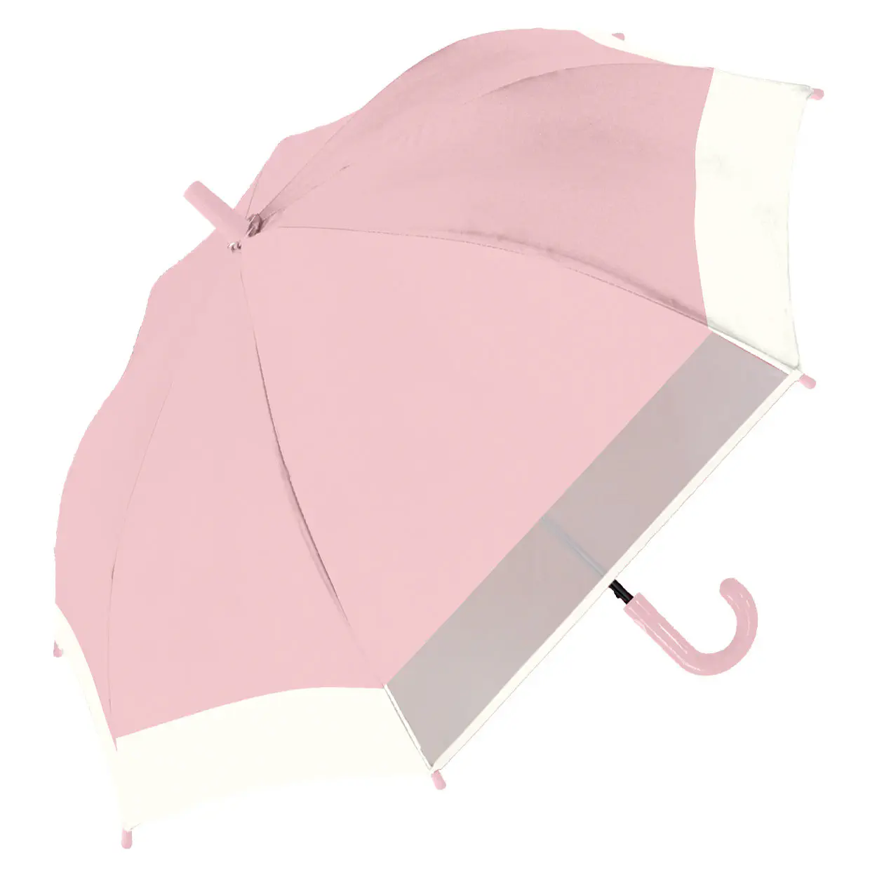 こども用晴雨兼用傘／バイカラー窓付き／50cm フィットちゃん