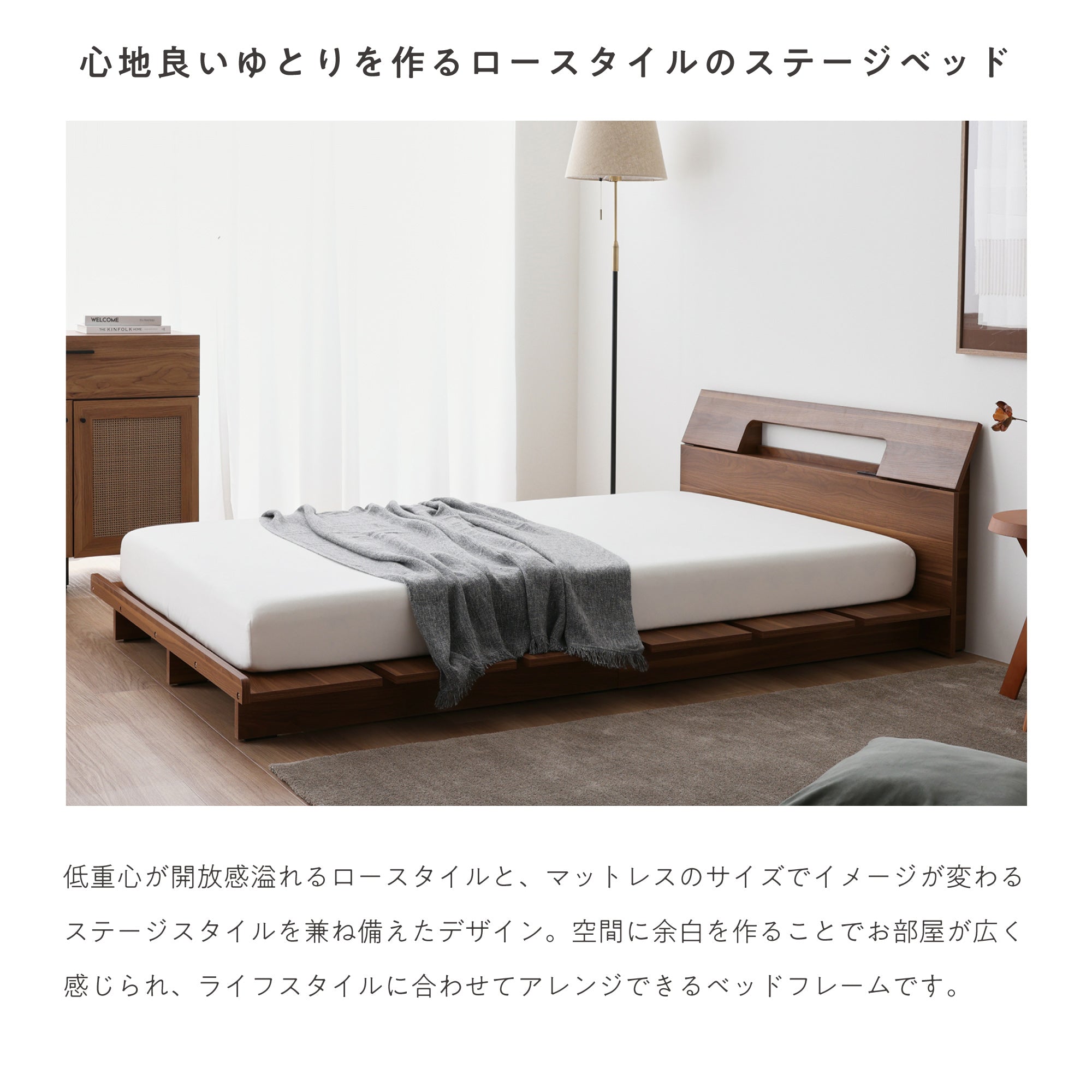 あす着] S/SD/D シングル セミダブル ダブル すのこベッド ヘッド