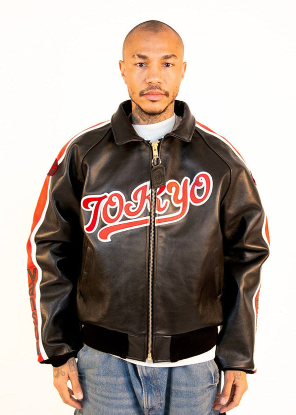 FLY GEENIUS X VANSON | BOMBER JACKET | TOKYO - BLACK – FLYGEENIUS