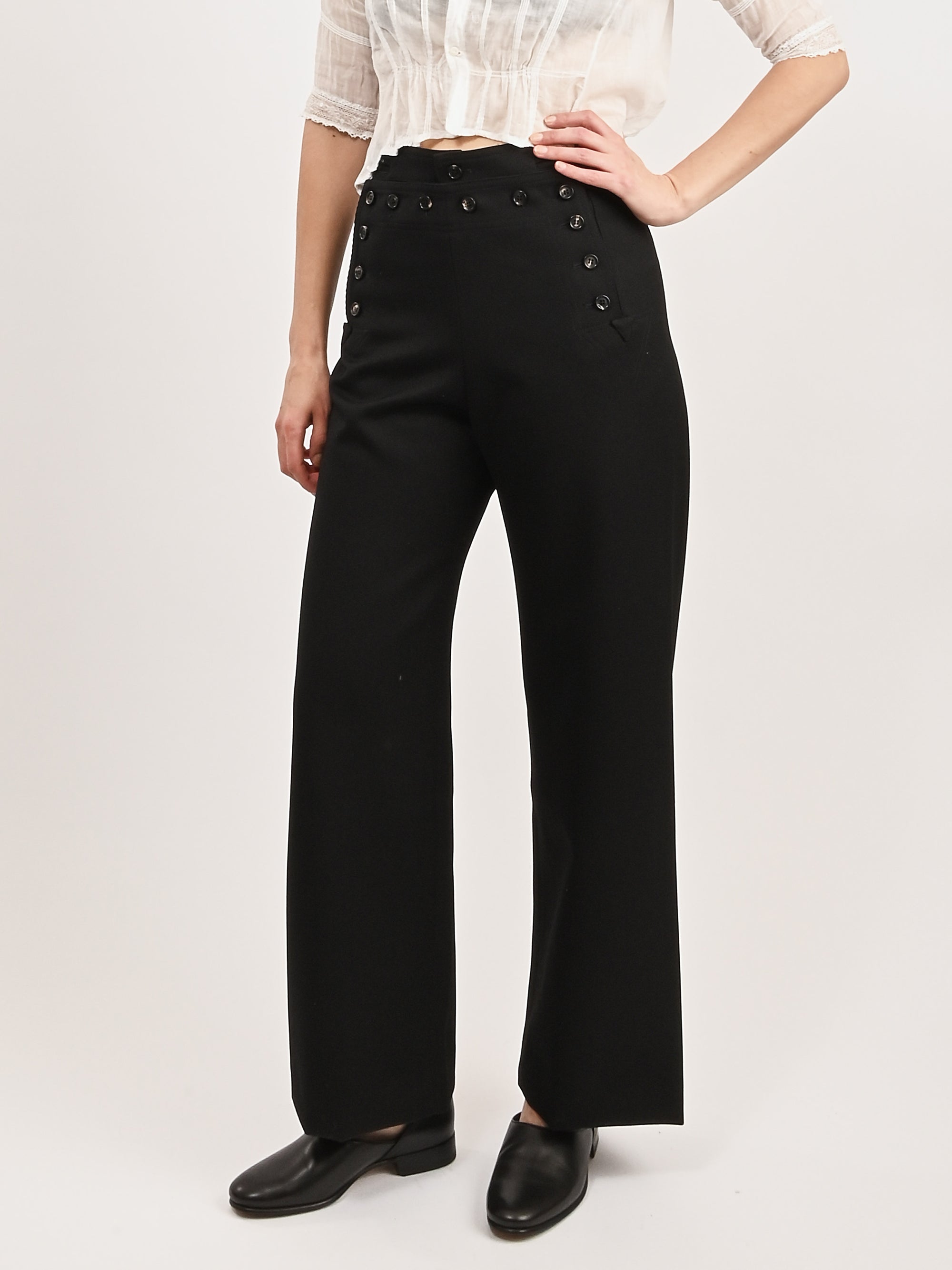 Bode - Black Riding Twill Sailor Trouser – Frances May