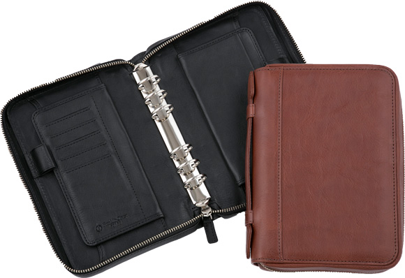 イタリアン・バケッタレザー・ファスナー・バインダー｜フランクリン