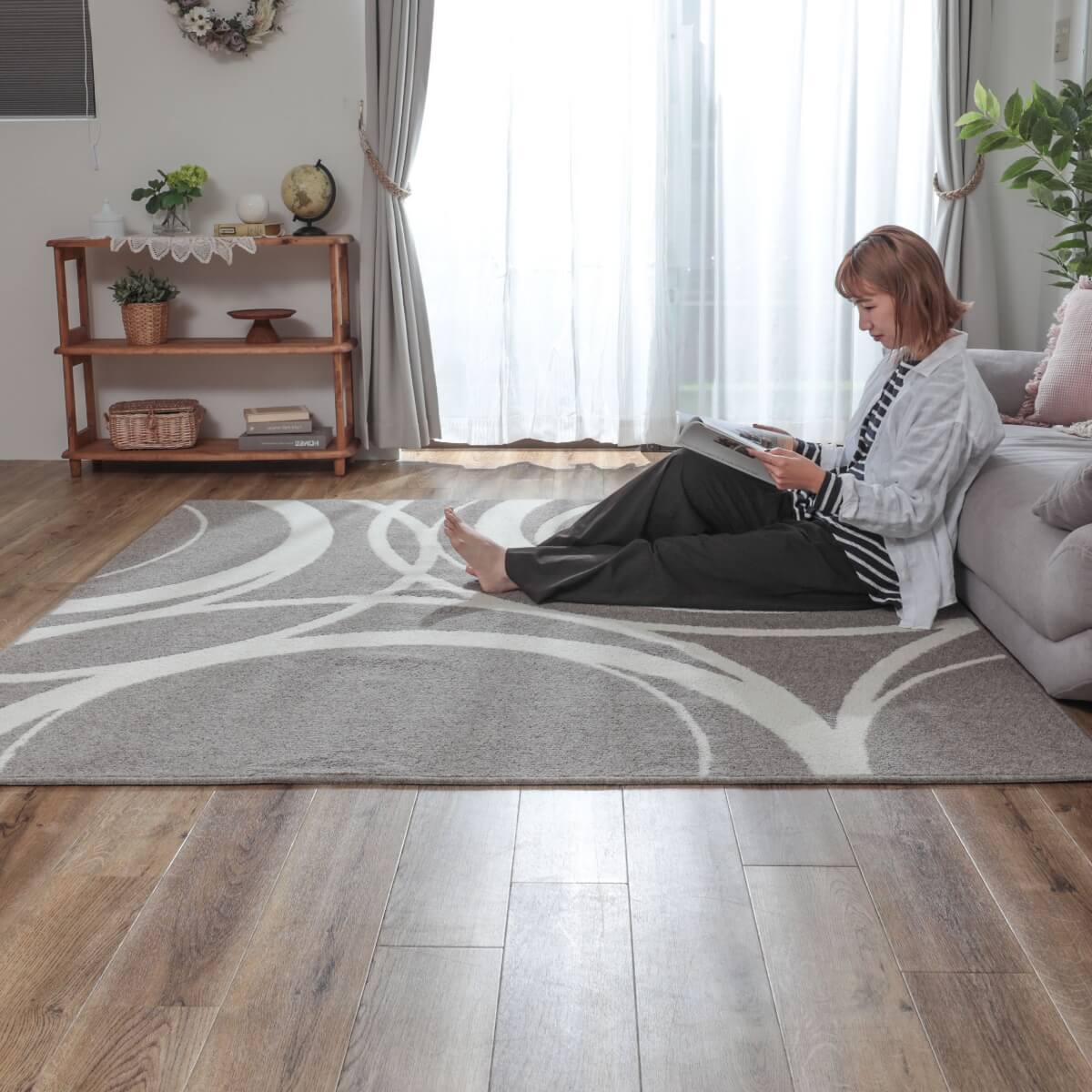 はっさく イラン製 ウールラグ 70x120cm 新品 無染色ウールラグ ムルン