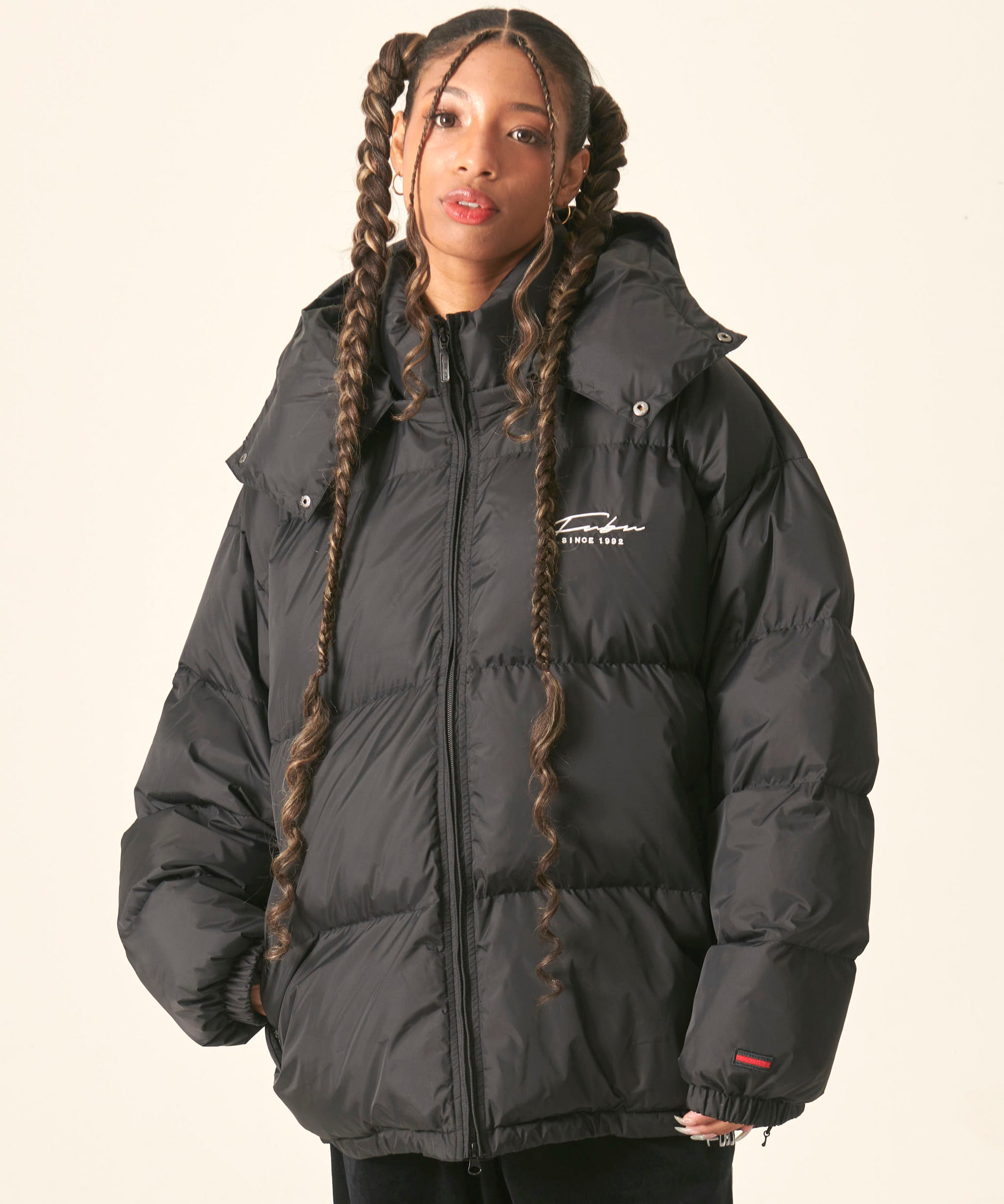 FUBU フブ アウター 中綿ジャケット フード着脱 ナイロンジャンパー