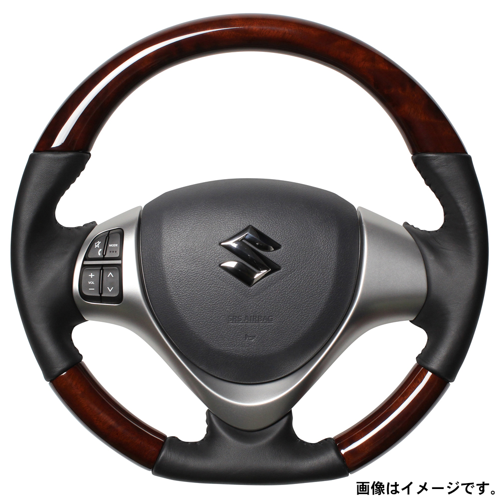 REAL レアル ステアリング オリジナルシリーズ 品番：MR31-BRW-BK 適合