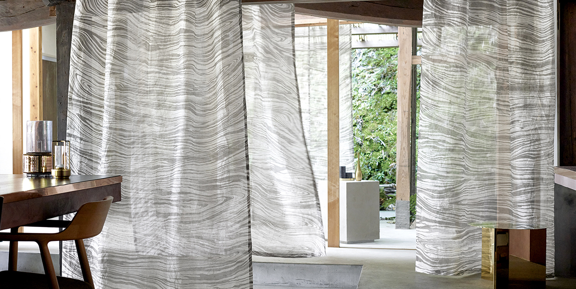 値下げ！ fujie textile ストライプ シアーカーテン 値下げ！ fujie