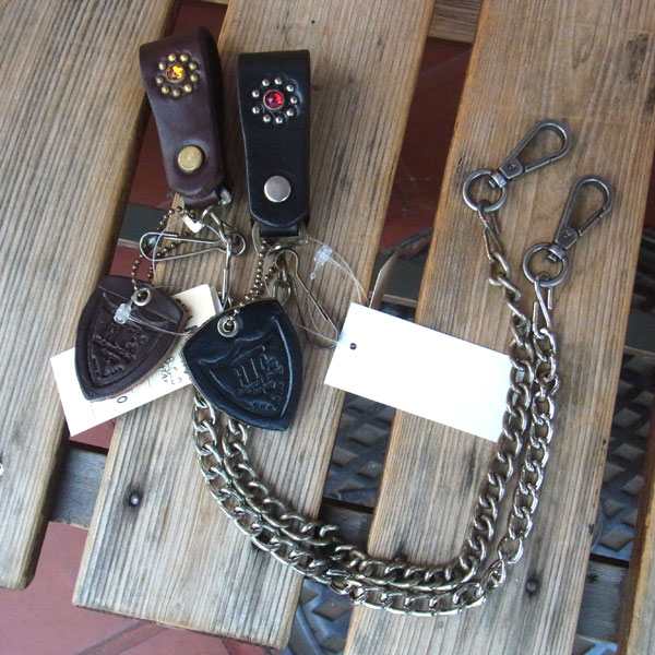 HTC FLOWER LEATHER BIKER'S WALLET CHAIN フラワーレザーバイカー