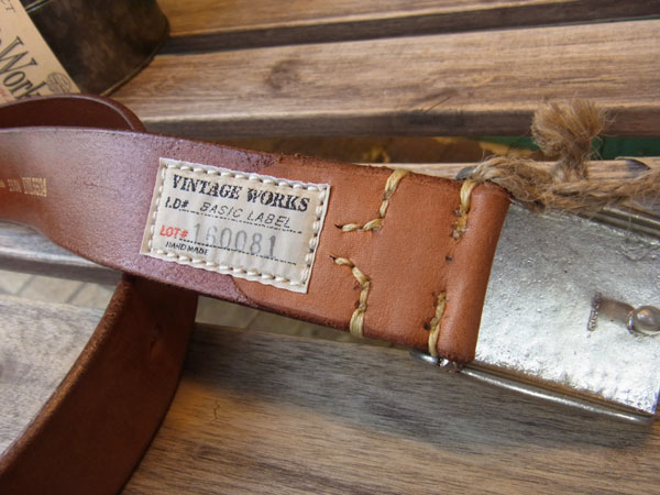 ビンテージワークス レザーベルトVINTAGE WORKS LEATHER BELT DH5524