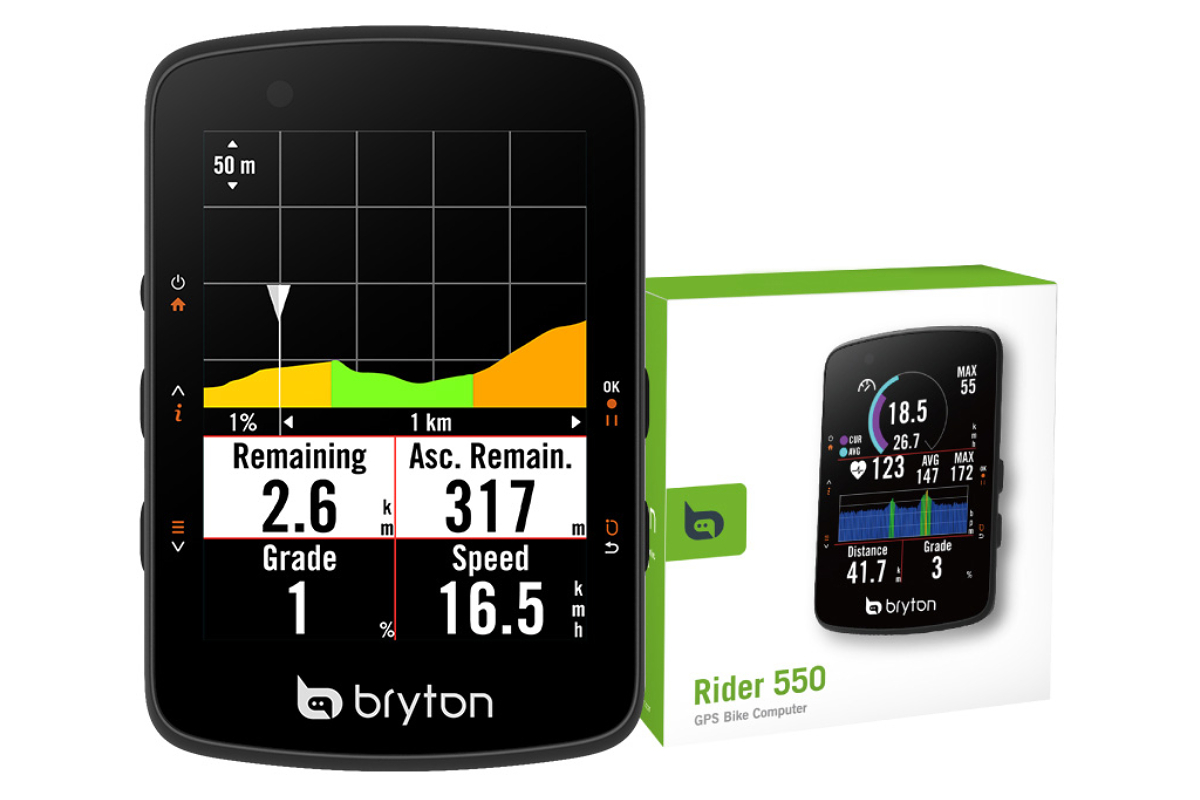 カラーディスプレイ搭載の新型GPSサイコン「Rider 550」発表 手頃な