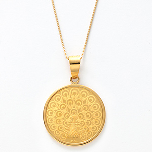 純金関連商品 24金/18金 孔雀コイン 2gネックレス ジュエリー | G-Call